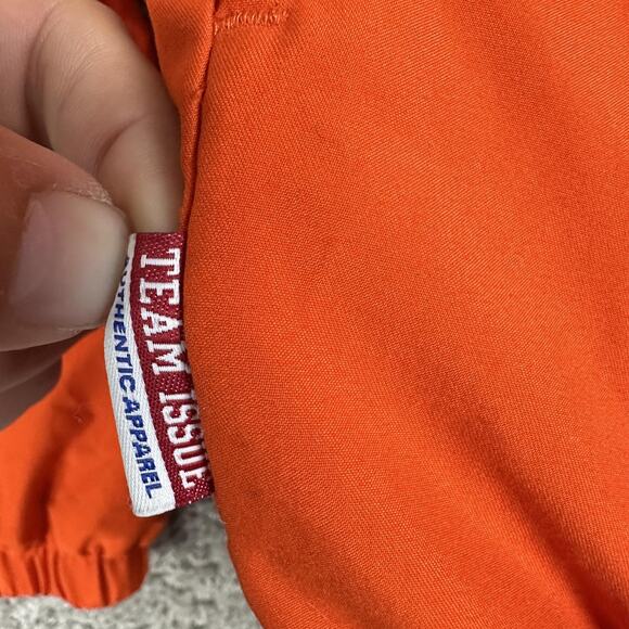 Clemson Tigers Jacket Mens Medium Orange NCAA College Swimming Zip Up Team Issue - Picture 5 of 11